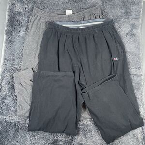 Champion Sweatpants Bundle of Two Men's Size 2XL Activewear Gym Running Training